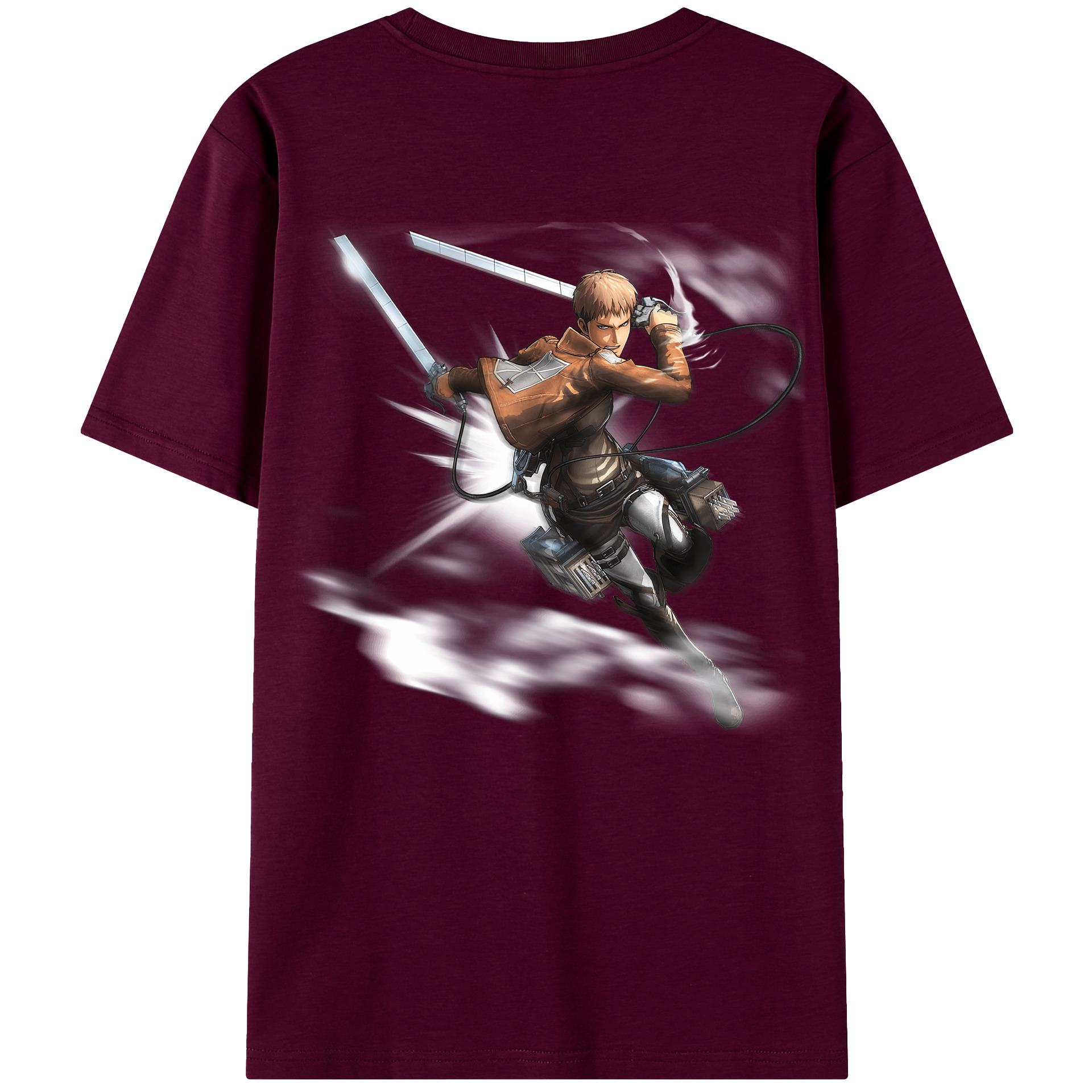 （画像用） 進撃の巨人 ジャン・キルシュタイン Attack on Titan Jean Kirstein レディース半袖Tシャツ(バックプリント)